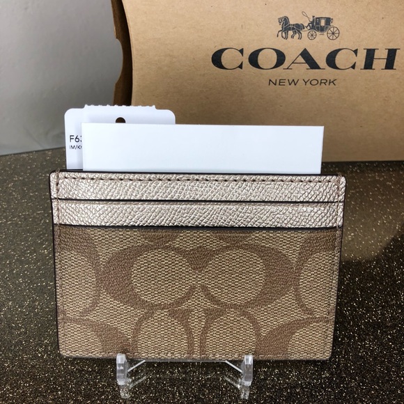 Coach Signature card case Cardholder Wallet - Picture 3 of 3